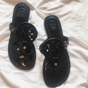 Size 7 Tory Burch Miller Patent Leather Sandals